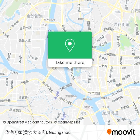 华润万家(黄沙大道店) map
