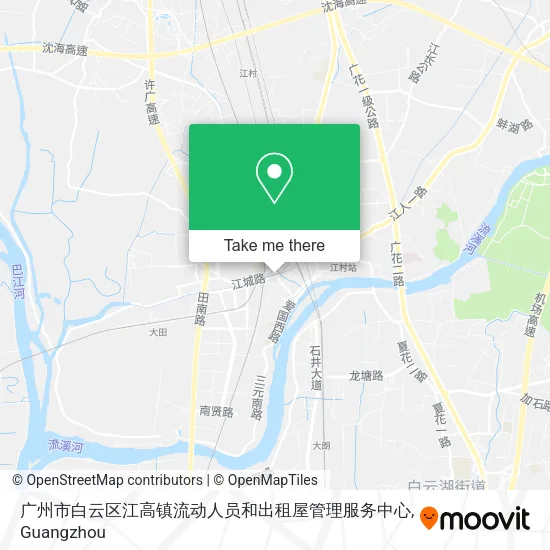 广州市白云区江高镇流动人员和出租屋管理服务中心 map