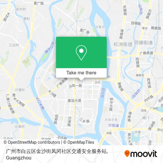 广州市白云区金沙街凤冈社区交通安全服务站 map