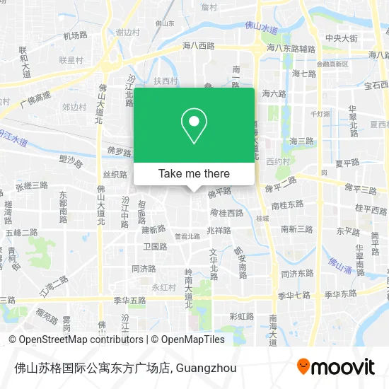 佛山苏格国际公寓东方广场店 map