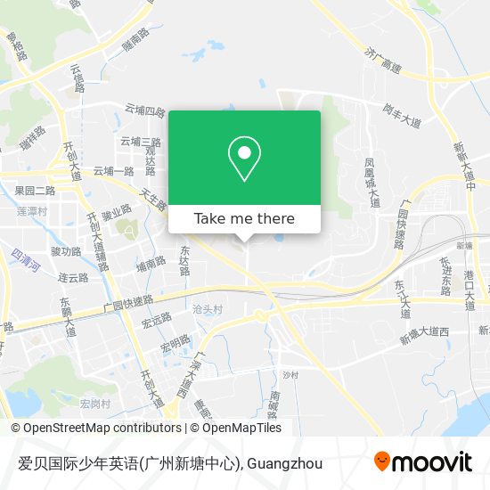 爱贝国际少年英语(广州新塘中心) map