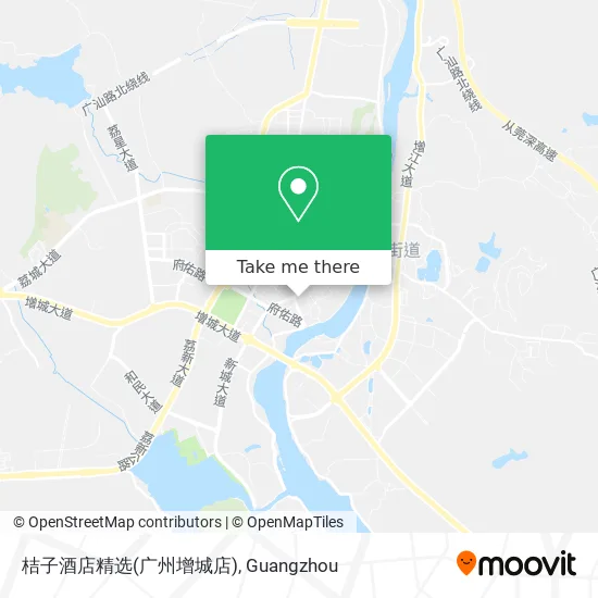 桔子酒店精选(广州增城店) map