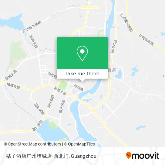 桔子酒店广州增城店-西北门 map