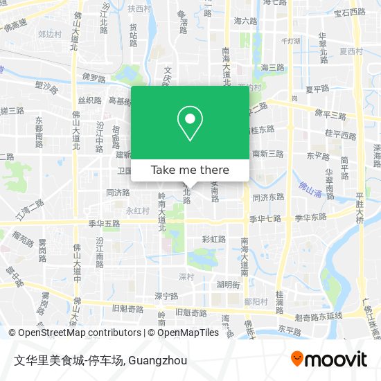 文华里美食城-停车场 map