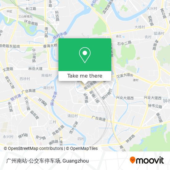 广州南站-公交车停车场 map