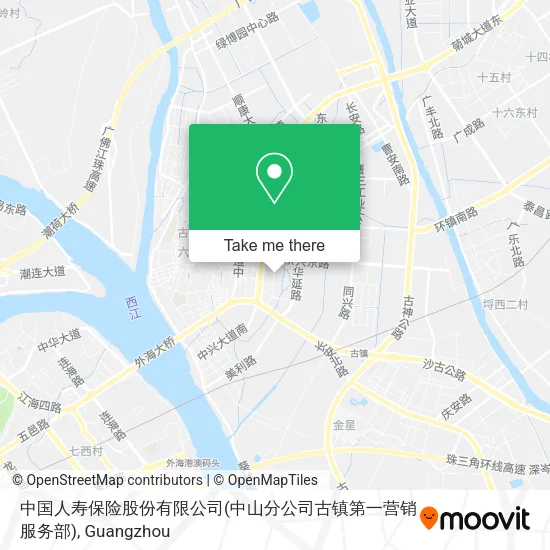 中国人寿保险股份有限公司(中山分公司古镇第一营销服务部) map