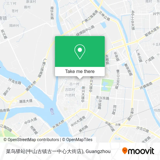 菜鸟驿站(中山古镇古一中心大街店) map