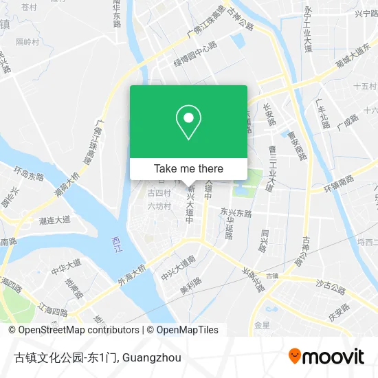 古镇文化公园-东1门 map