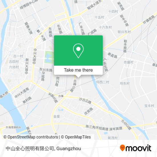 中山全心照明有限公司 map