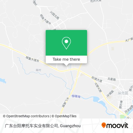 广东台阳摩托车实业有限公司 map