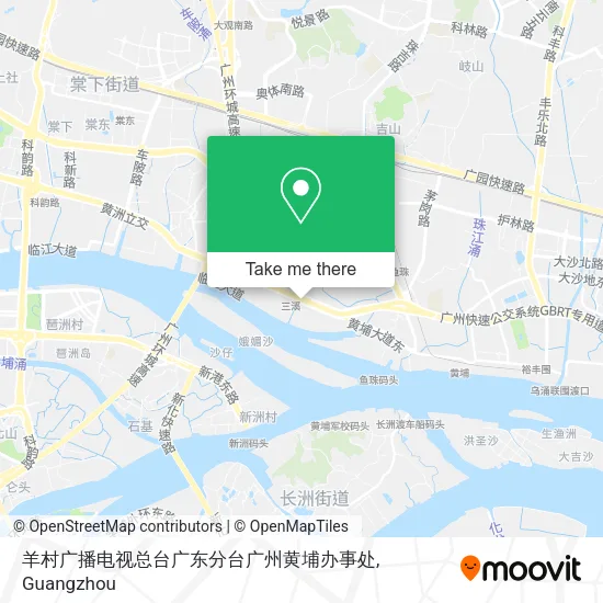 羊村广播电视总台广东分台广州黄埔办事处 map