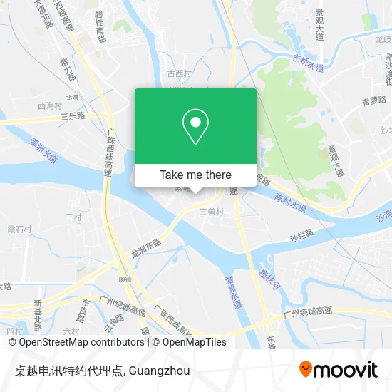 桌越电讯特约代理点 map