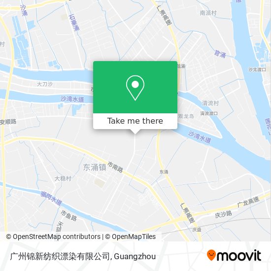 广州锦新纺织漂染有限公司 map