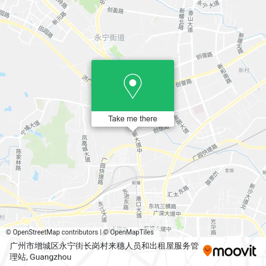 广州市增城区永宁街长岗村来穗人员和出租屋服务管理站 map