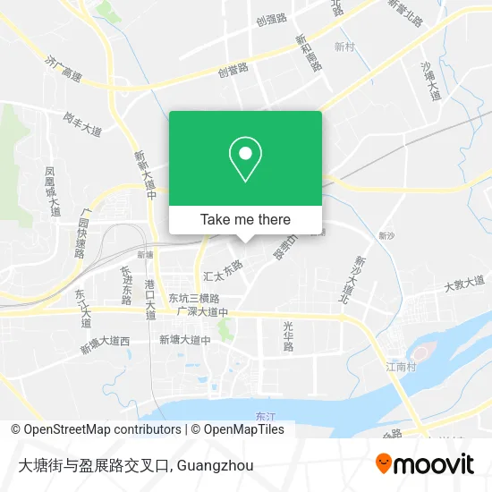 大塘街与盈展路交叉口 map