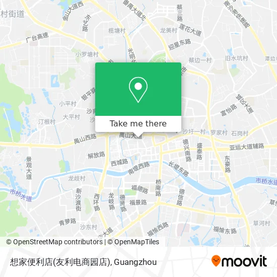想家便利店(友利电商园店) map