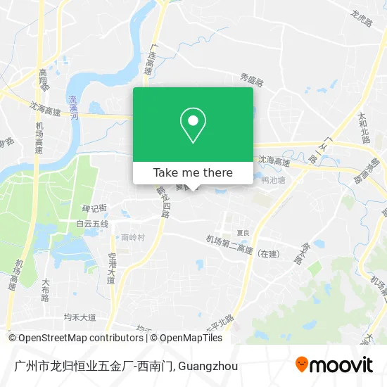 广州市龙归恒业五金厂-西南门 map