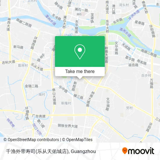 千渔外带寿司(乐从天佑城店) map