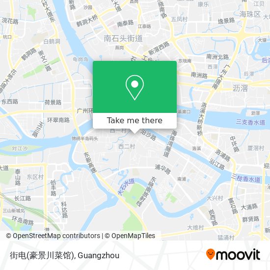 街电(豪景川菜馆) map