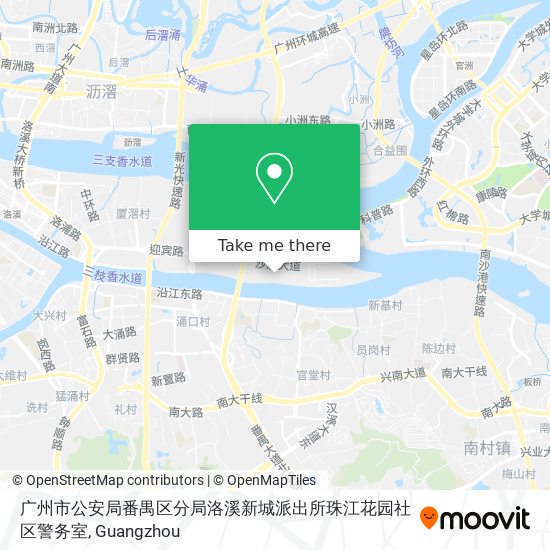 广州市公安局番禺区分局洛溪新城派出所珠江花园社区警务室 map