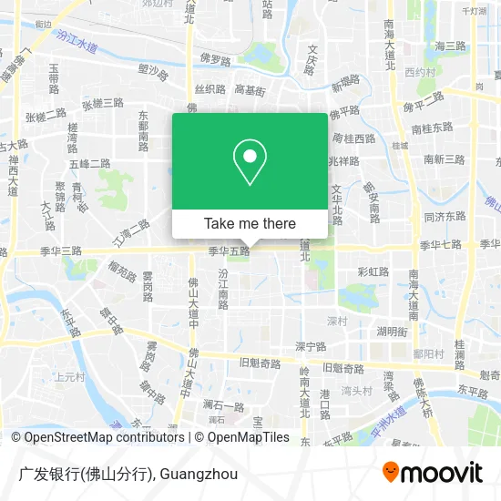 广发银行(佛山分行) map