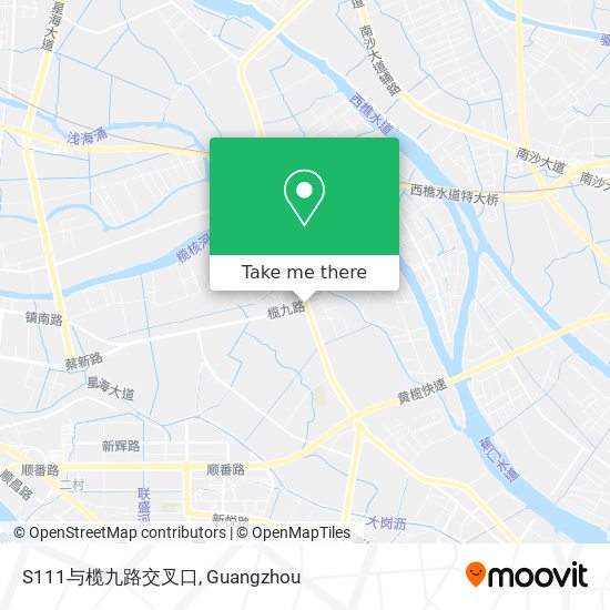 S111与榄九路交叉口 map