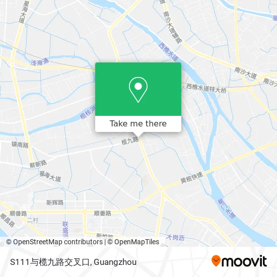 S111与榄九路交叉口 map
