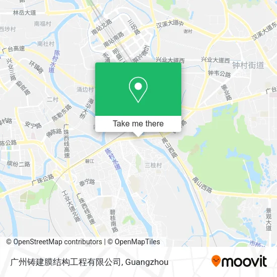 广州铸建膜结构工程有限公司 map