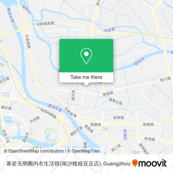 幂姿无纲圈内衣生活馆(南沙榄核豆豆店) map