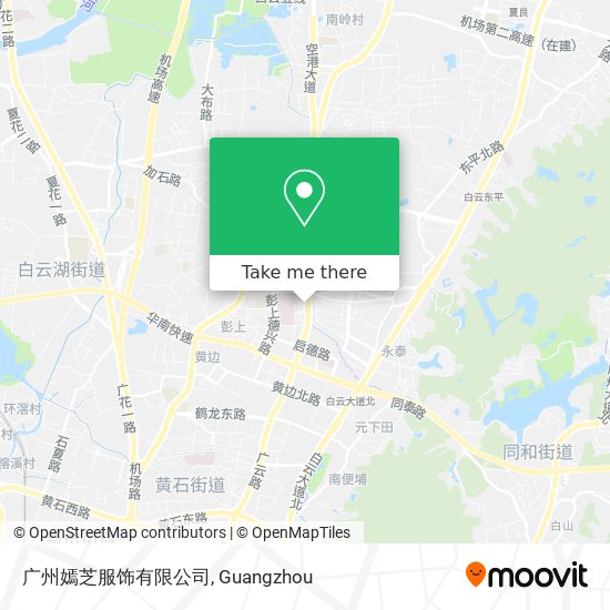 广州嫣芝服饰有限公司 map