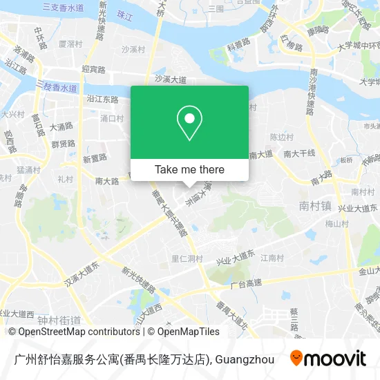 广州舒怡嘉服务公寓(番禺长隆万达店) map