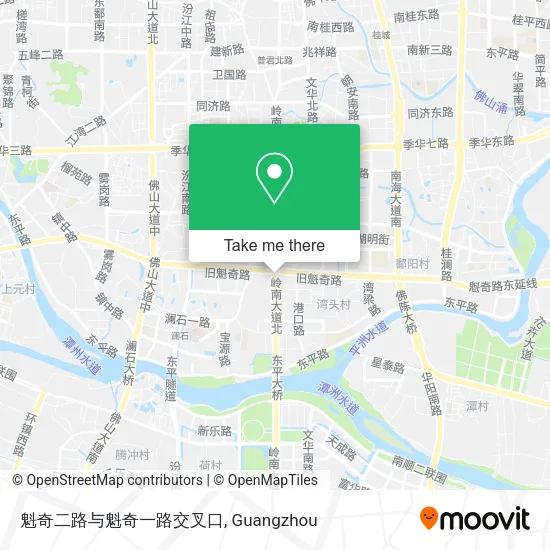 魁奇二路与魁奇一路交叉口 map