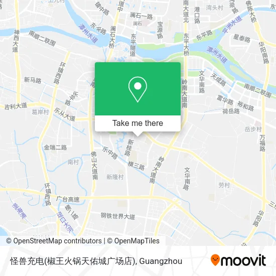 怪兽充电(椒王火锅天佑城广场店) map