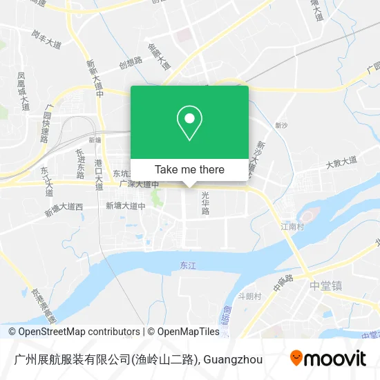 广州展航服装有限公司(渔岭山二路) map