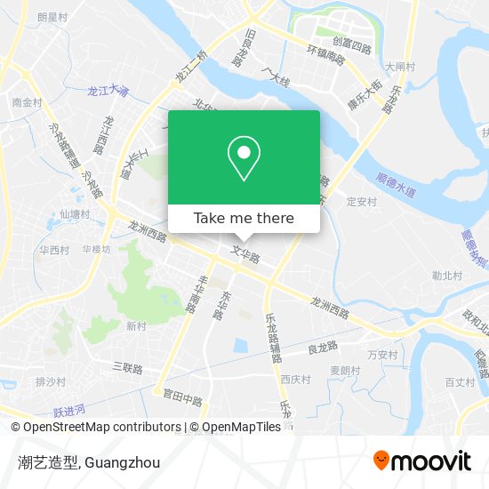 潮艺造型 map
