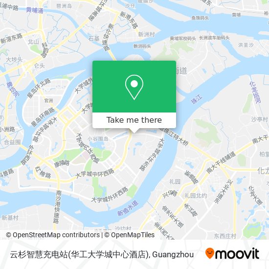 云杉智慧充电站(华工大学城中心酒店) map
