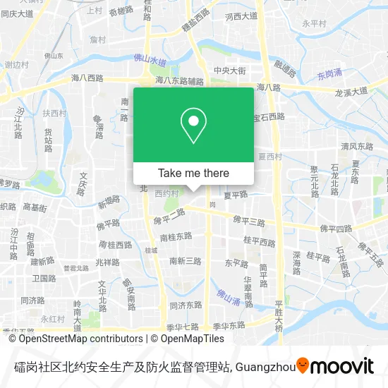 礌岗社区北约安全生产及防火监督管理站 map
