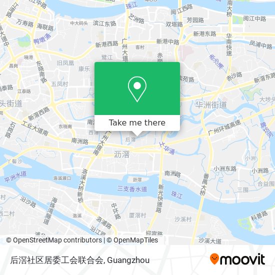 后滘社区居委工会联合会 map