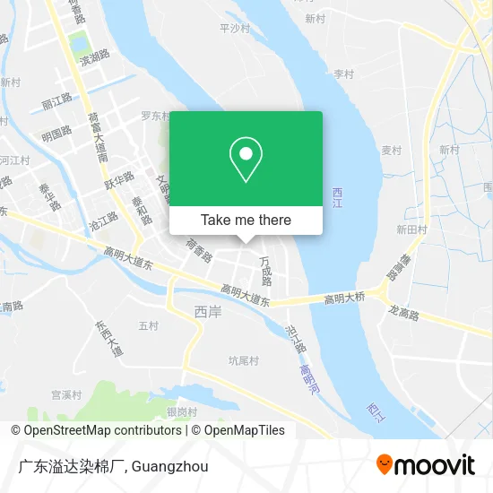 广东溢达染棉厂 map