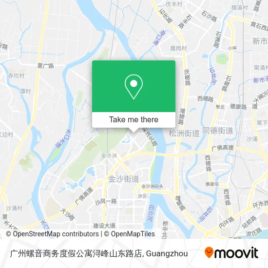 广州螺音商务度假公寓浔峰山东路店 map