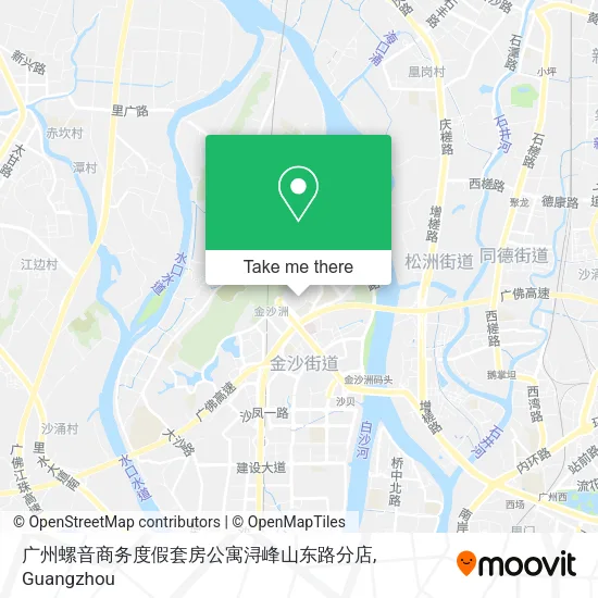 广州螺音商务度假套房公寓浔峰山东路分店 map