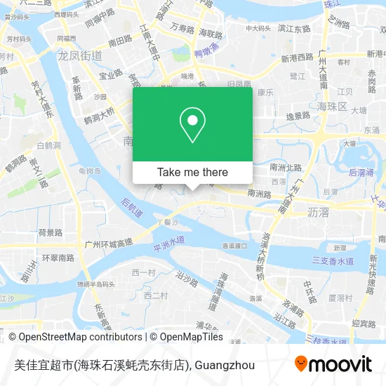 美佳宜超市(海珠石溪蚝壳东街店) map