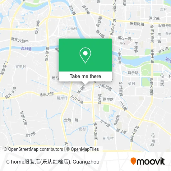 C home服装店(乐从红棉店) map