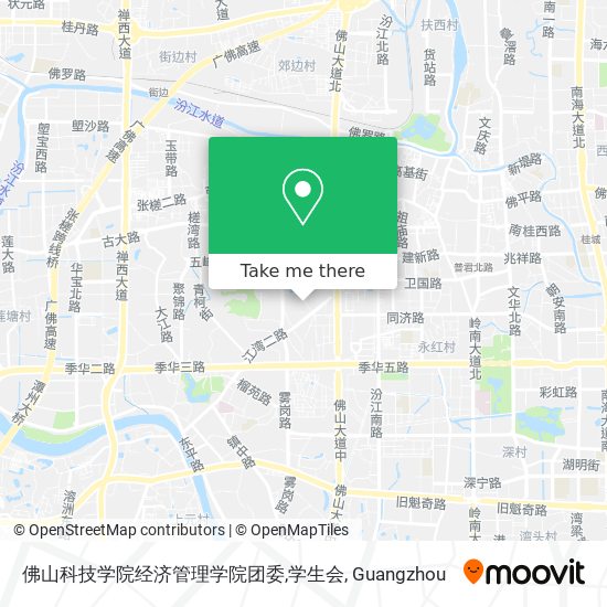 佛山科技学院经济管理学院团委,学生会 map