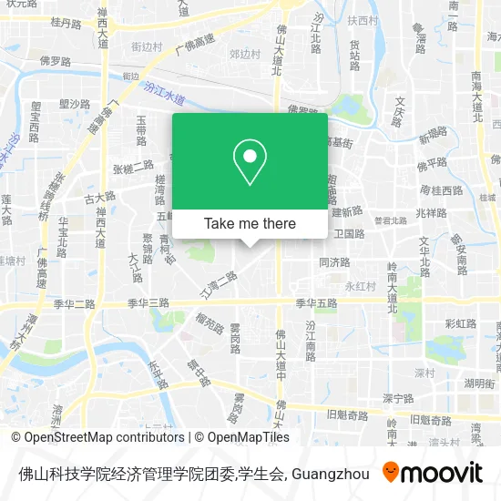 佛山科技学院经济管理学院团委,学生会 map