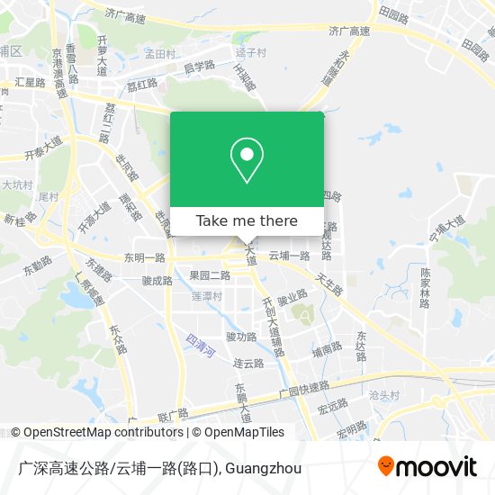 广深高速公路/云埔一路(路口) map