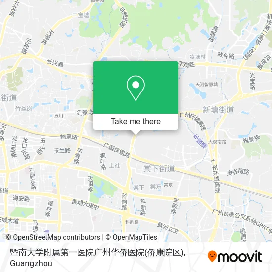 暨南大学附属第一医院广州华侨医院(侨康院区) map