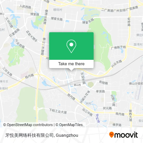 牙悦美网络科技有限公司 map