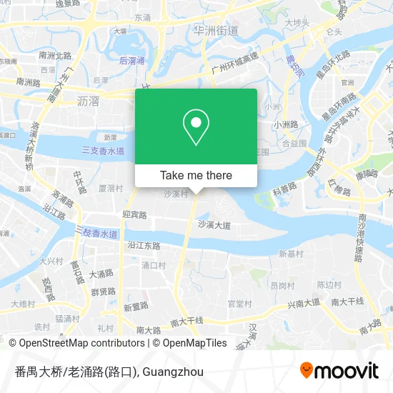 番禺大桥/老涌路(路口) map