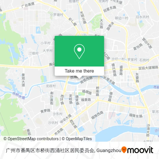 广州市番禺区市桥街西涌社区居民委员会 map